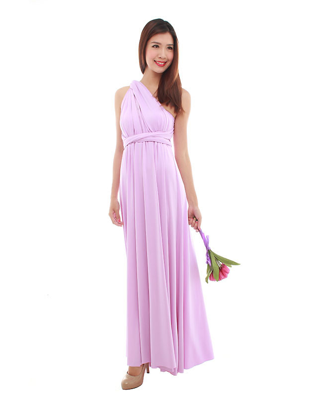 Cherie Convertible Maxi Dress in Lilac